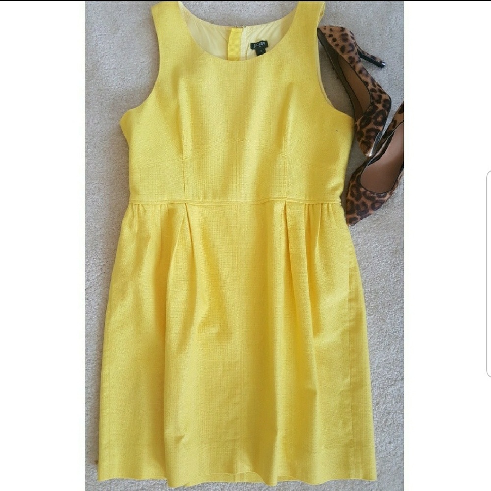 J. Crew 100% cotton pleated dress